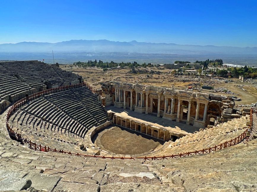 Explore the stunning ancient Hierapolis Theatre in Pamukkale, Turkey's historical jewel.